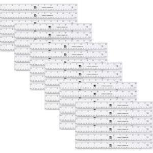 Plastic Ruler, 12-Inch, Clear, Pack of 36
