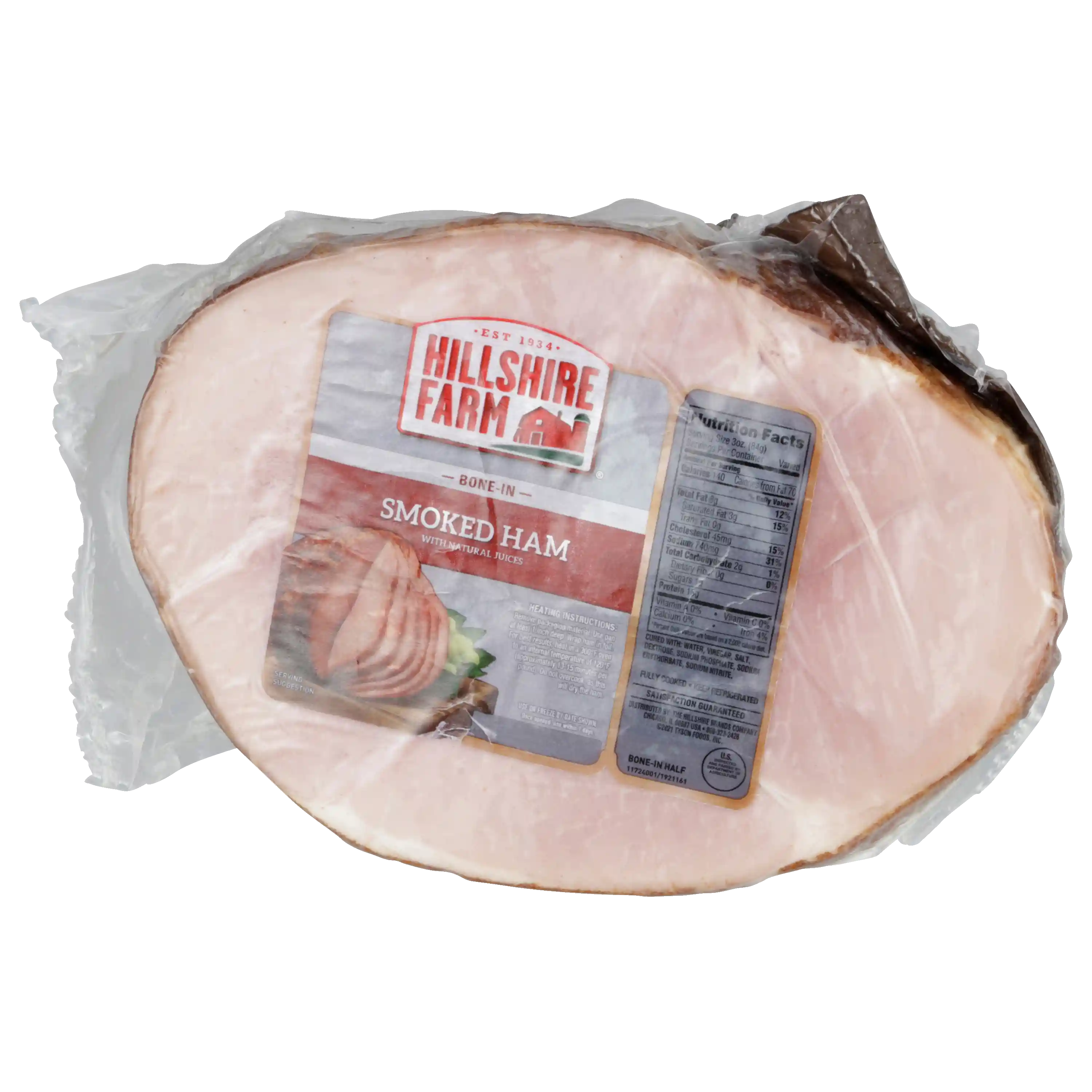 Hillshire Farm® Fully Cooked Bone-In Smoked Half Ham with Natural Juices (4 Count)_image_11