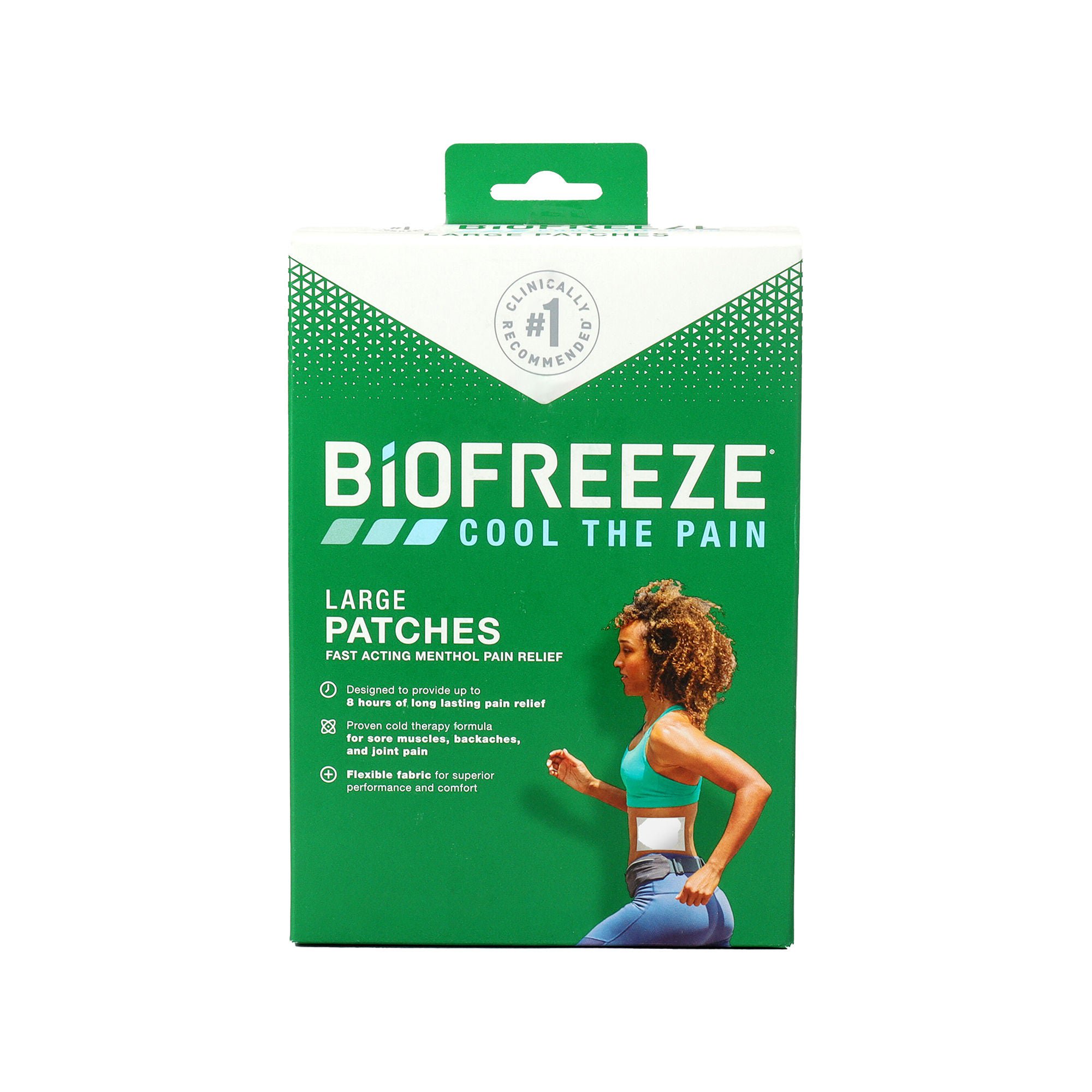 Biofreeze® 5% Menthol Pain Relieving Patch, Five 14 x 10 centimeter Patches