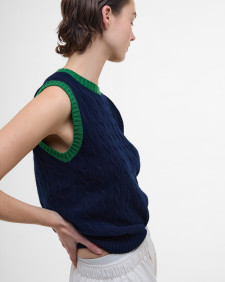 Barbour The Edit by Alexa Sammie Sweater Vest Nero Navy