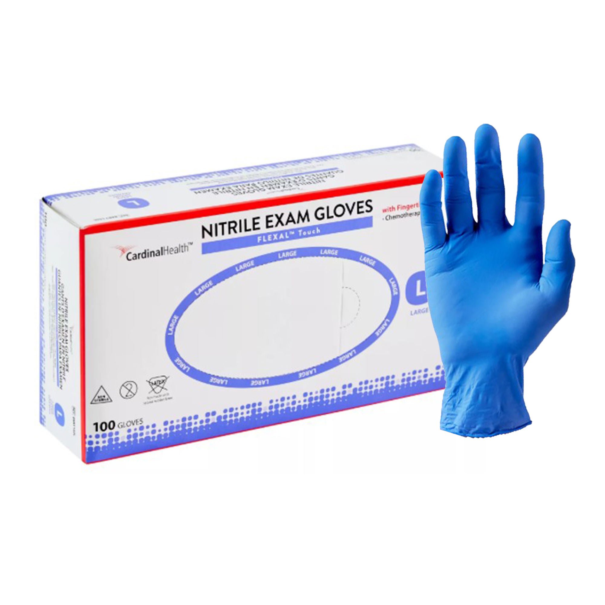 Flexal™ Touch Nitrile Exam Glove, Large, Blue