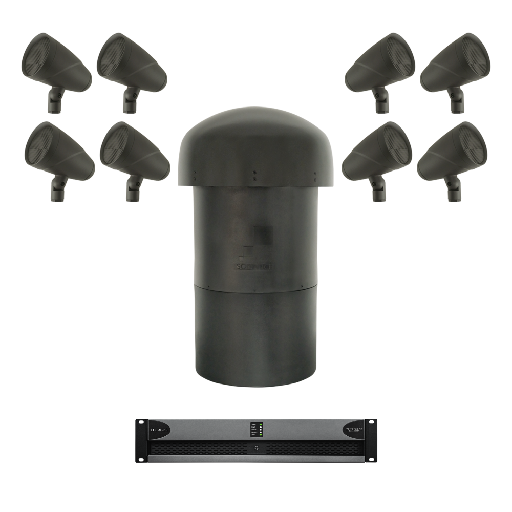 LS4T SAT/LS12T SUB - 8.1 LANDSCAPE SYSTEM W/ POWERZONE CONNECT 2004 (UNI) (KIT) (GROUND STAKE SOLD SEPARATELY)