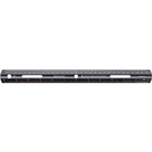 Recycled Plastic Ruler, Standard/Metric, 12 in, Black