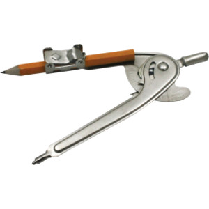 Ball Bearing Compass with Golf Pencil, Safety Point, Pack of 12