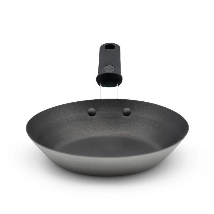 9 ⅜-inch carbon steel induction fry pan with SteelCoat x3™ nonstick coating and silicone handle