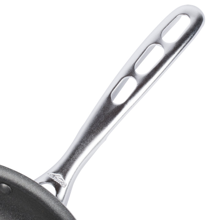 10-inch Wear-Ever® aluminum fry pan with SteelCoat x3™ nonstick coating and plated TriVent handle
