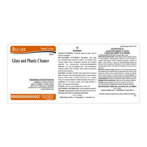 Label RTU 121 Glass And Plastic Cleaner