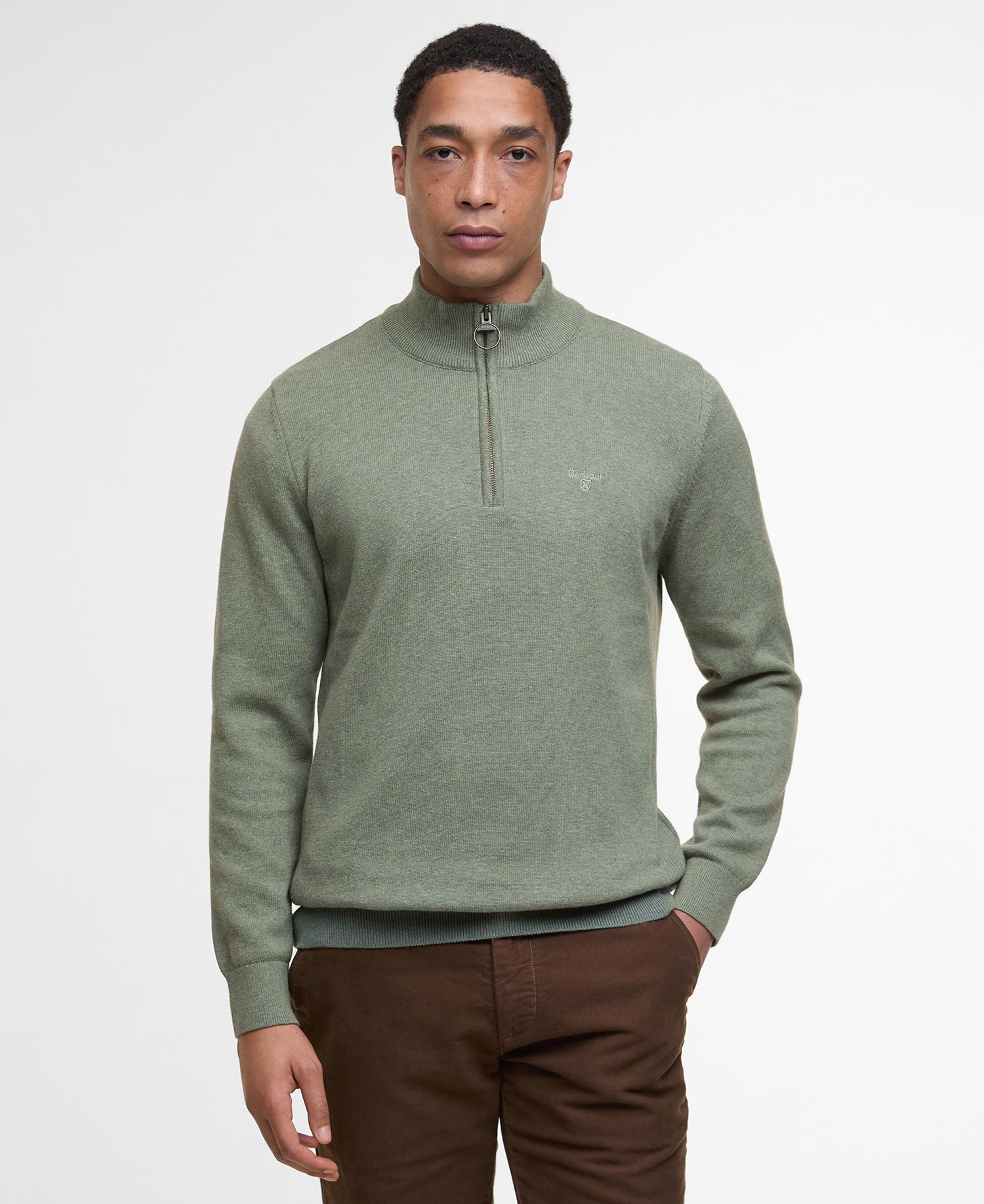 Cotton Half-Zip Jumper image number 0