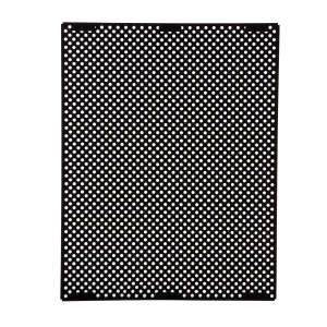 Rubbermaid Commercial, Decorative Metal Panels, Medium, Black, 4/Case