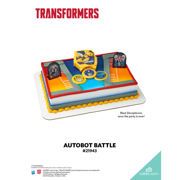 Transformers™ Autobot Battle  The Magic of Cakes® Icing Only Page