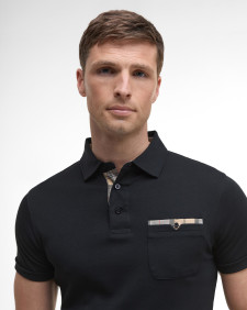 Corpatch Tailored Short-Sleeved Polo Shirt Black