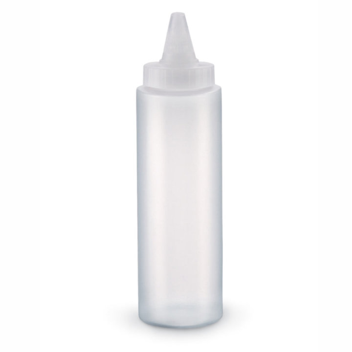 8-ounce Traex® Color Mate clear closeable single-tip squeeze dispenser