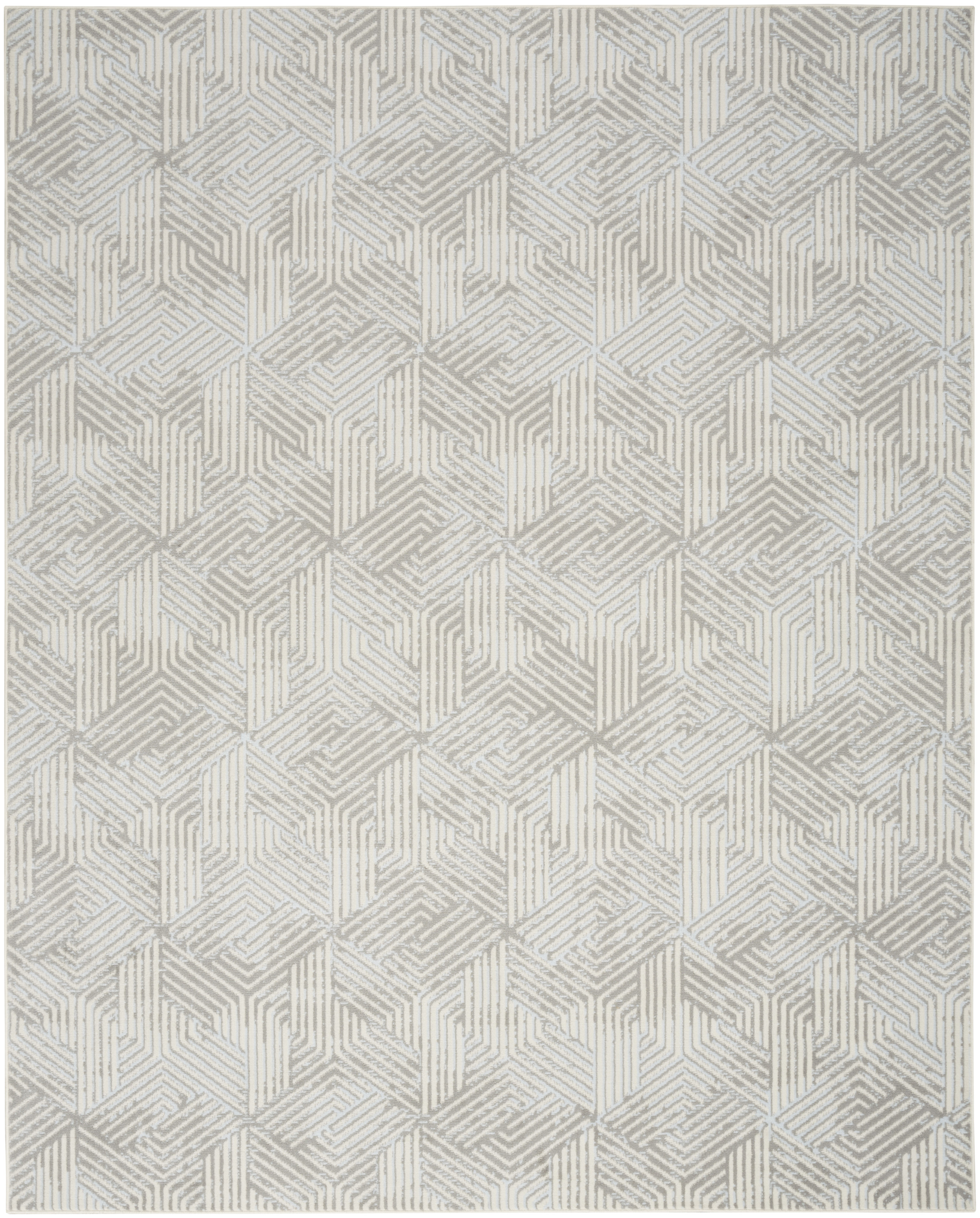 Nourison Grafix 3'9" x 5'9" Grey Modern Indoor Rug