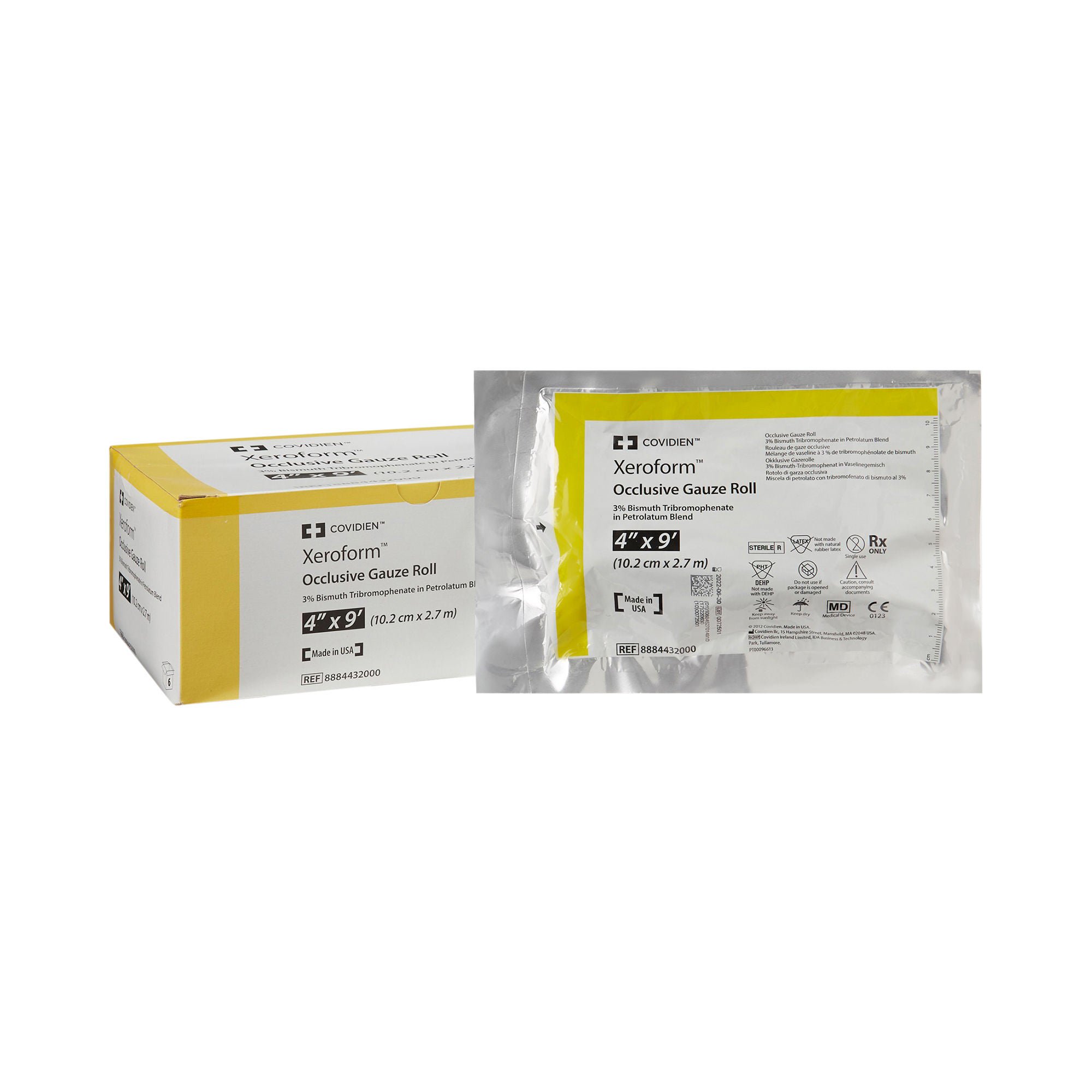 Xeroform™ Occlusive Petrolatum Impregnated Dressing, 4 Inch x 3 Yard