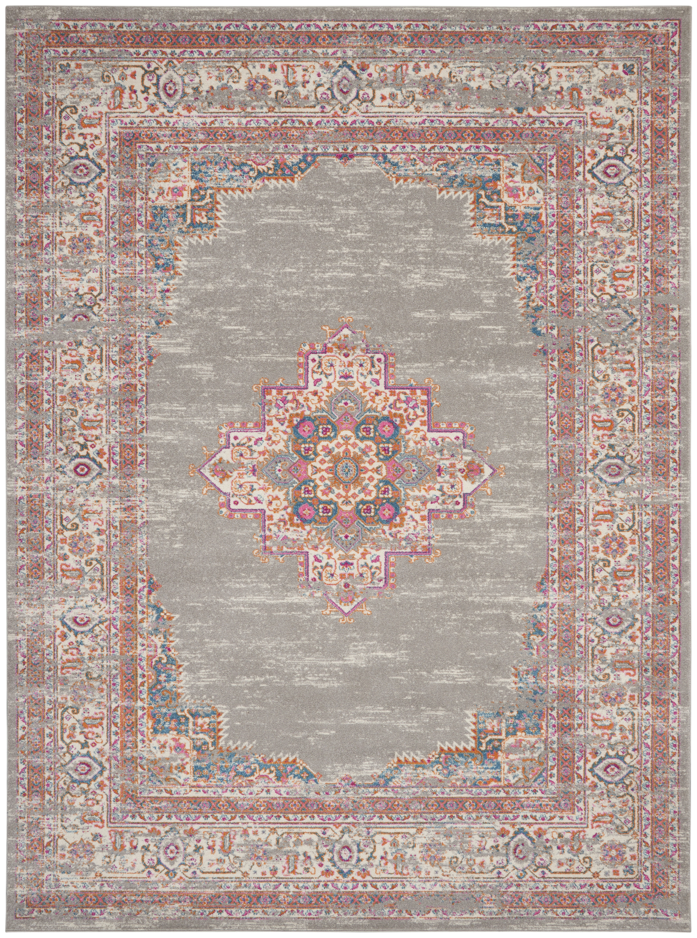 Nourison Passion 10' x 14' Grey Bohemian Indoor Rug