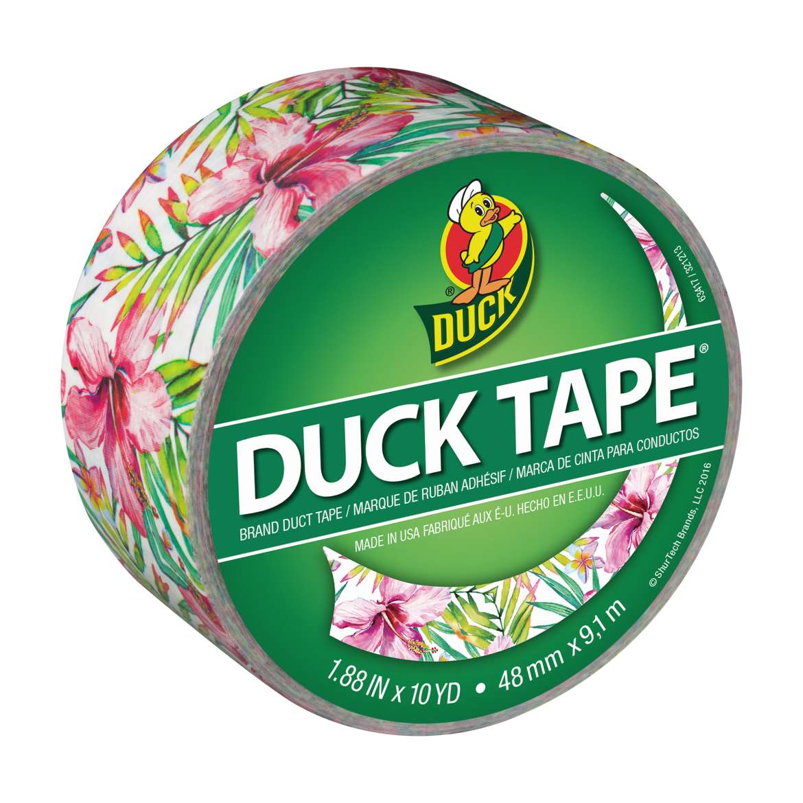 Printed Duck Tape® Brand Duct Tape - Tropics, 1.88 in. x 10 yd. Image