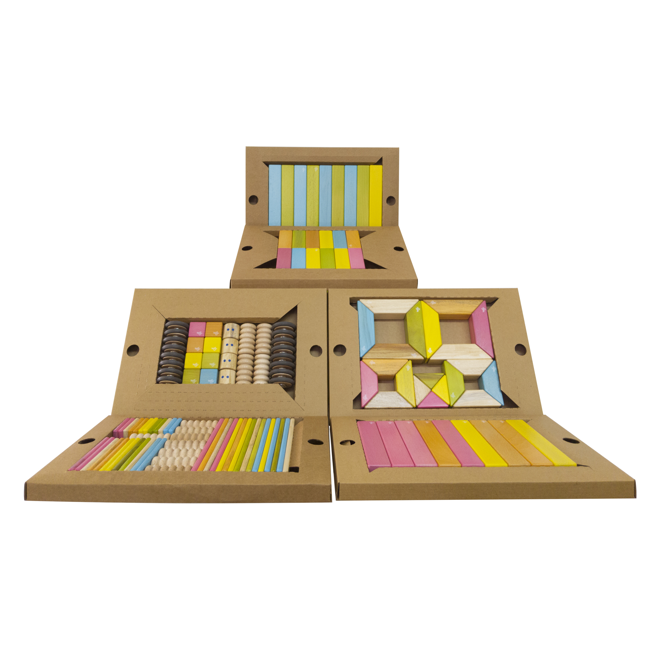 Tegu Classroom Mgnetic Wooden Block Kit, 130 Pieces image number null