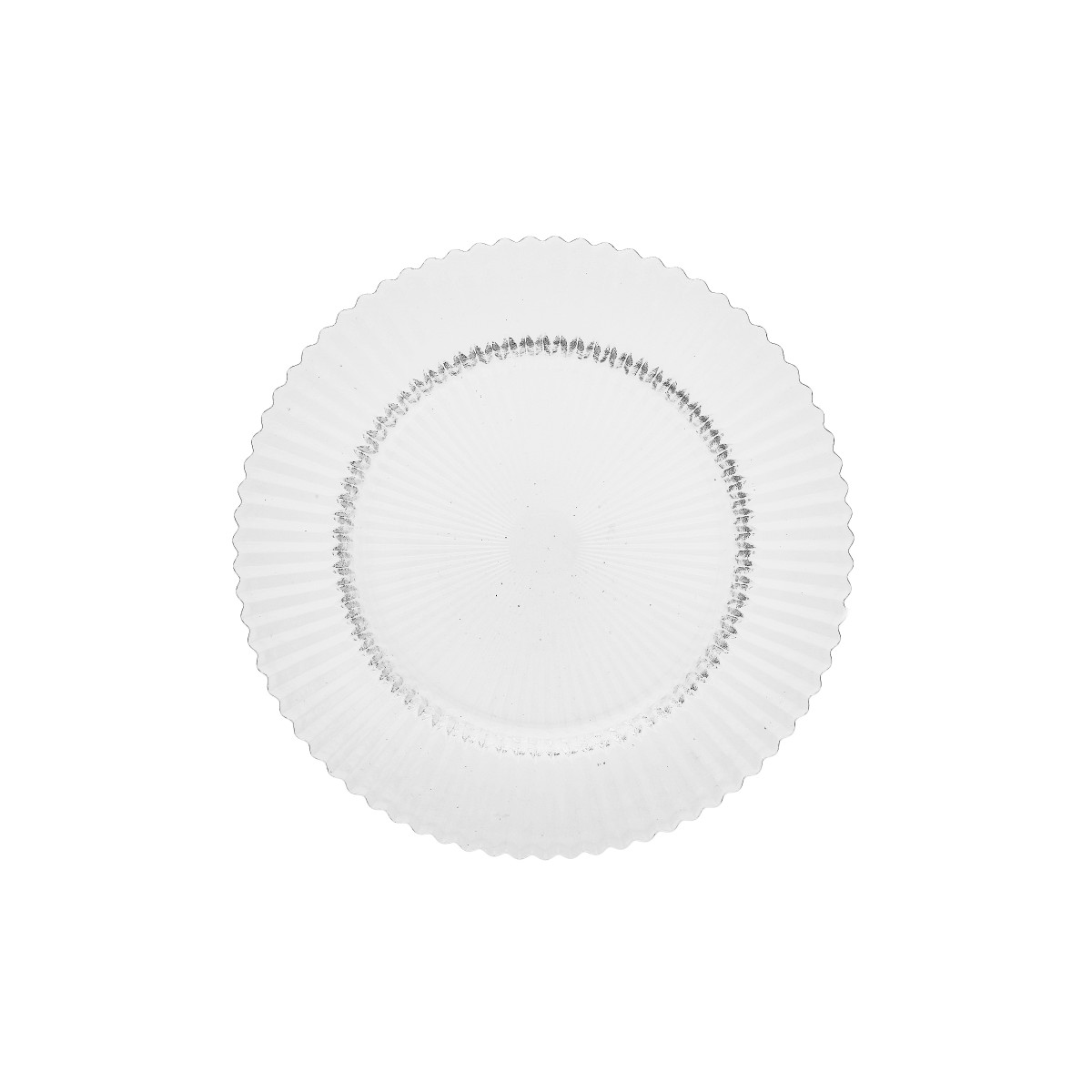Archie Dinner Plate, Clear, Set of 4