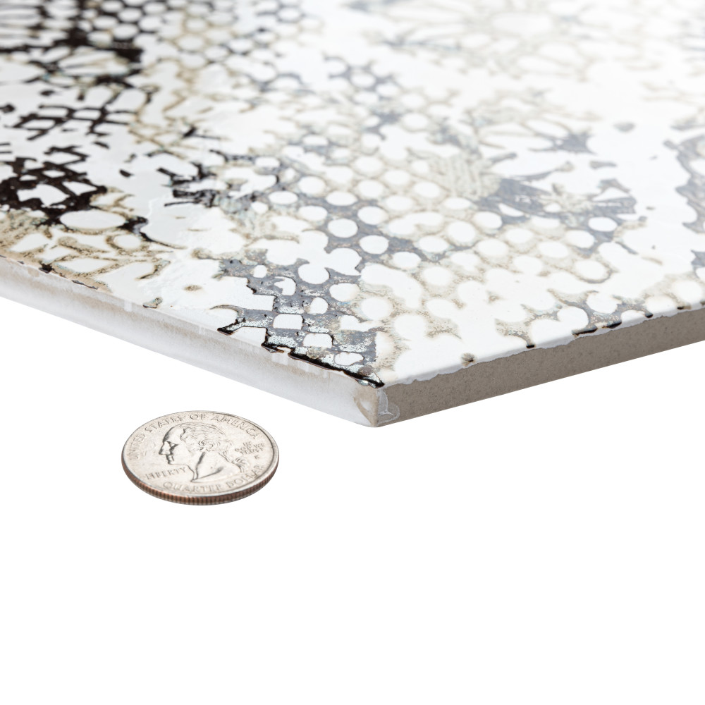 Inedita Hex White 9-7/8 in. x 11-1/4 in. Porcelain Floor and Wall Tile