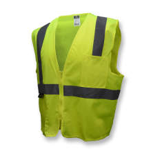 Radians SV2Z Economy Type R Class 2 Solid Safety Vest with Zipper