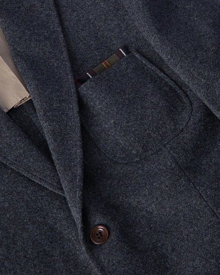 Flannel Jersey Blazer