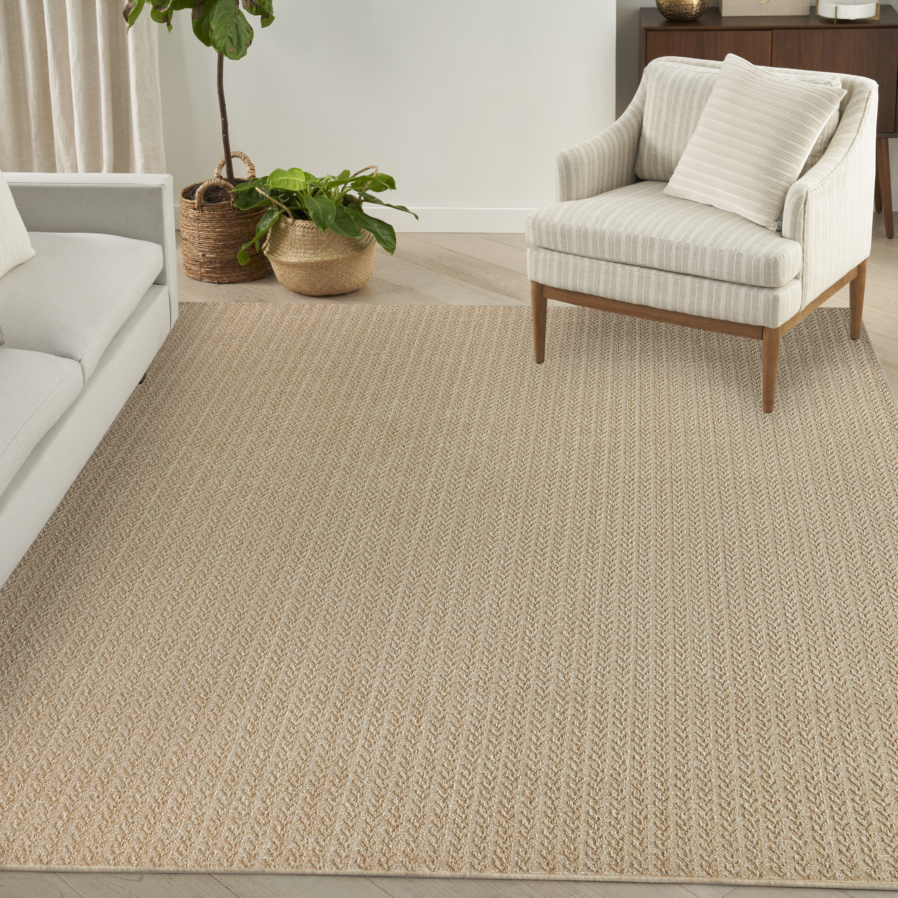 Nourison Tulum 8' x 10' Taupe Outdoor Rug