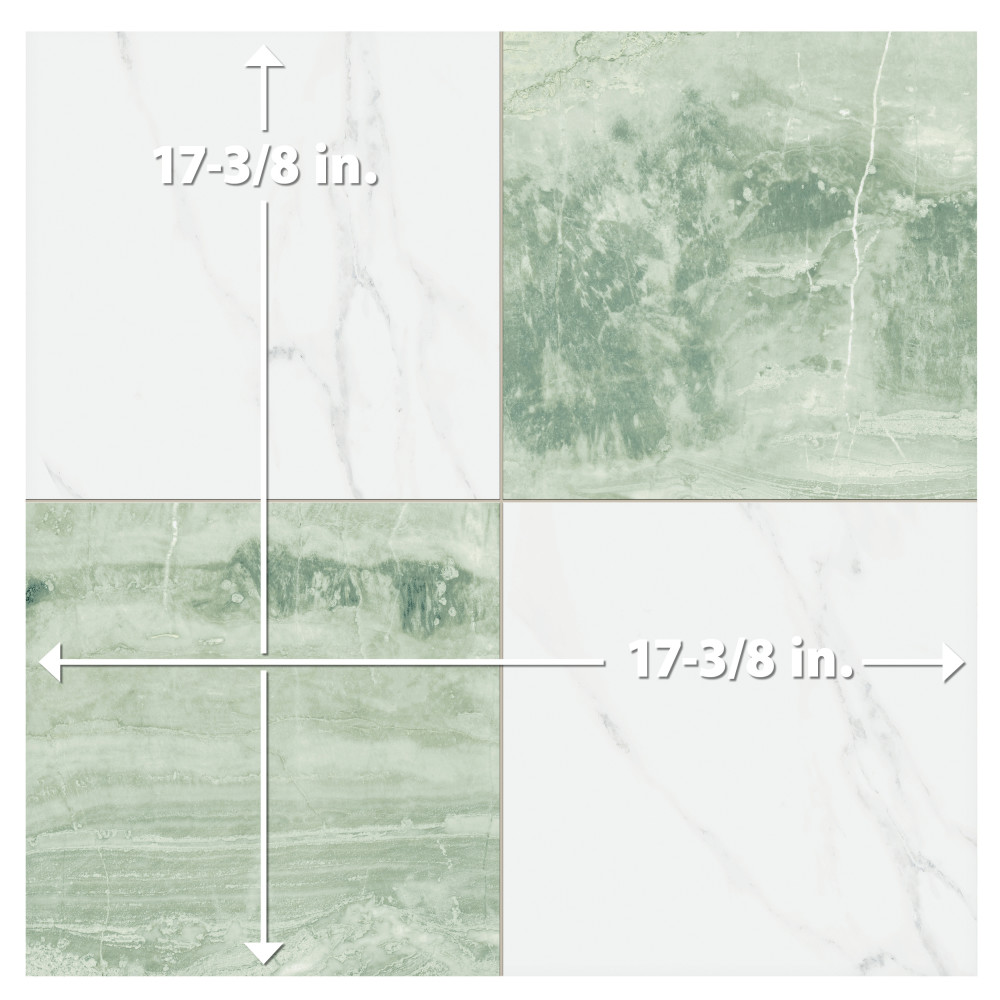 Marbilia Chess Jungle 17-3/8 in. x 17-3/8 in. Porcelain Floor and Wall Tile