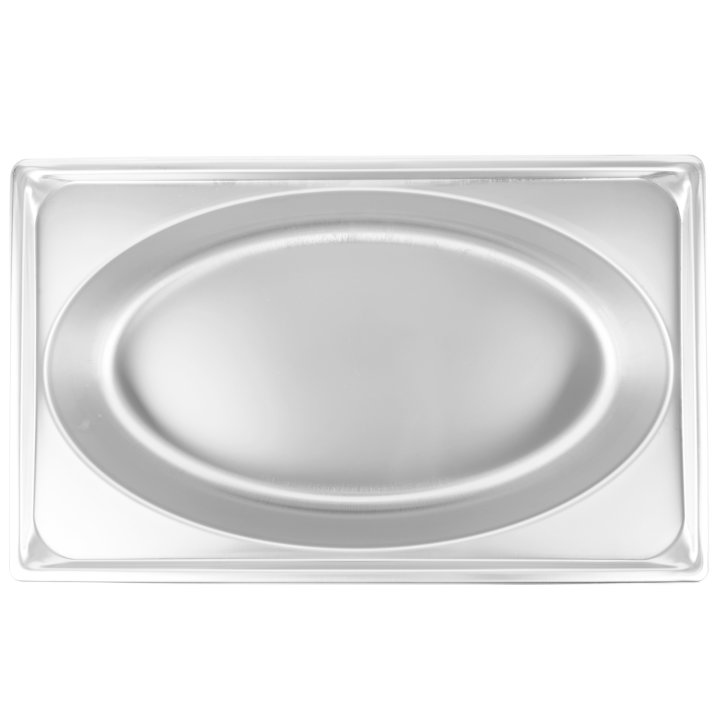Full-size 4-inch-deep Super Pan® stainless steel super shape oval wild pan