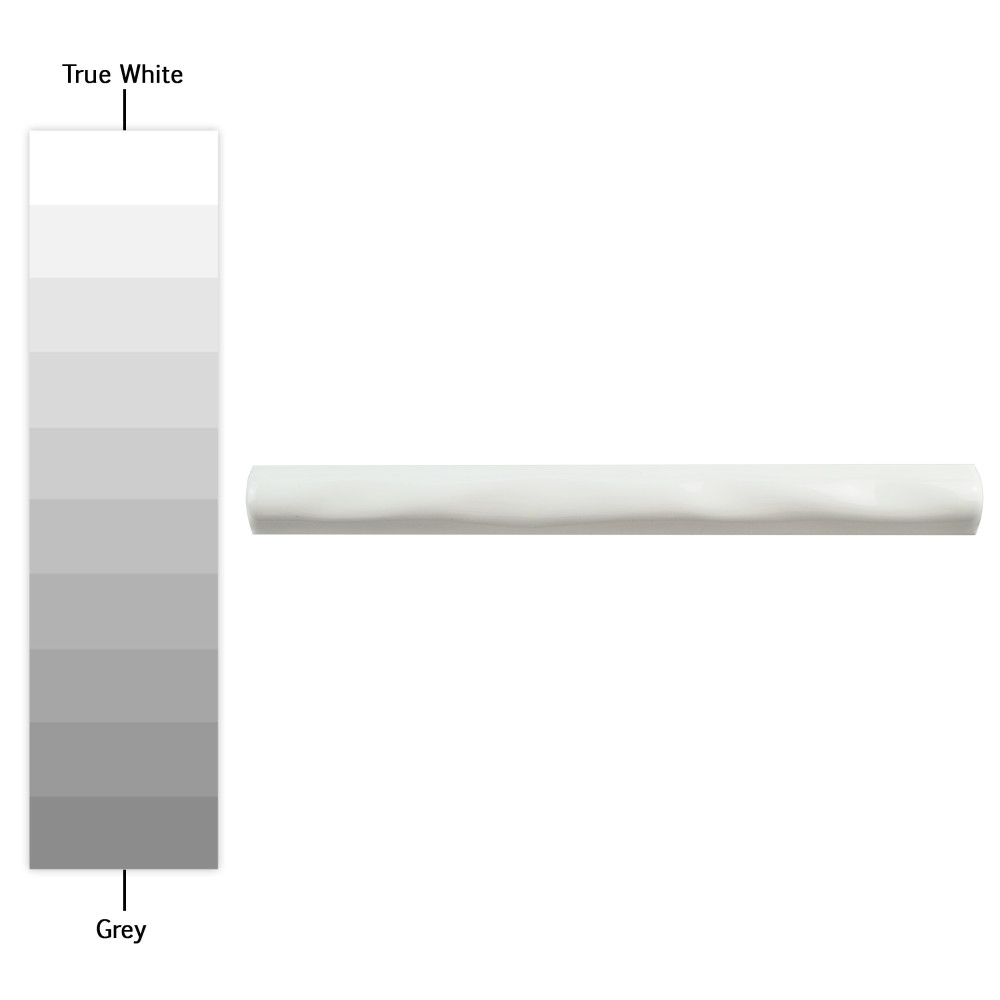 Rugosa Blanco 7/8 in. x 7-7/8 in. Ceramic Wall Trim