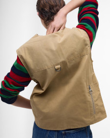 Barbour The Edit by Alexa Rebecca Gilet Beige/Dress Gordon