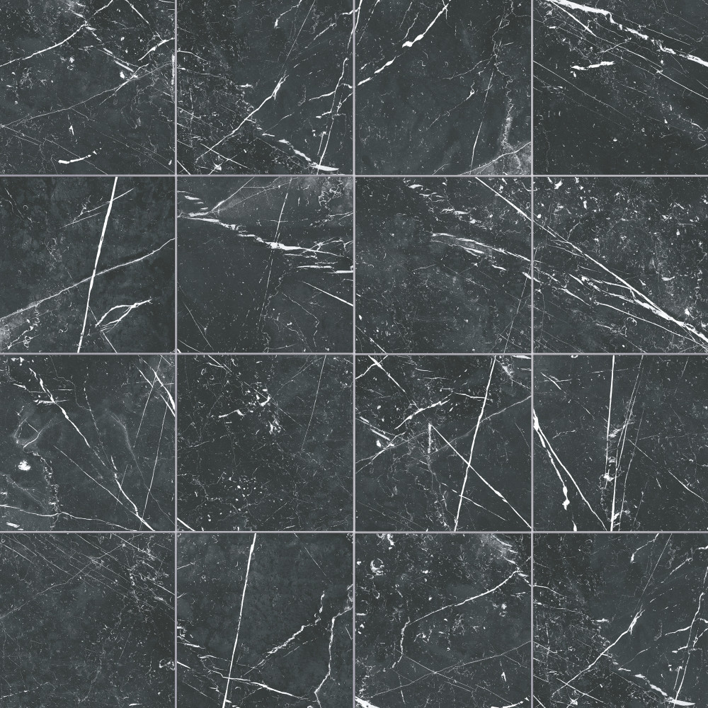 Timeless Marquina 9-3/4 in. x 9-3/4 in. Porcelain Floor and Wall Tile
