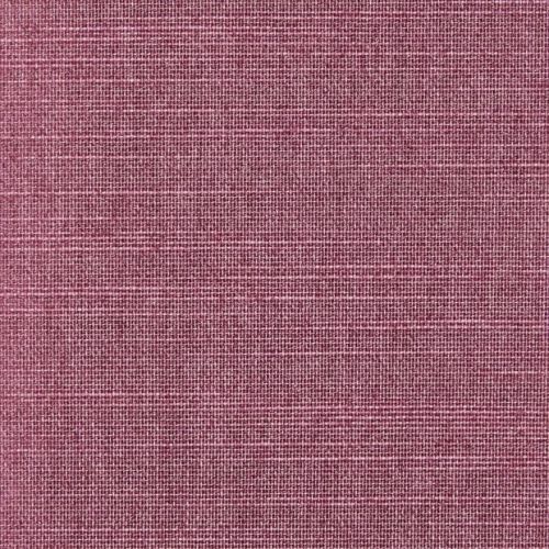 Woven mauve linen fabric — interlaced threads forming a fine grid, displaying subtle color variation and texture; close-up, evenly lit surface suitable for upholstery or drapery.