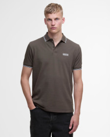 Evan Short-Sleeved Polo Shirt Major Brown