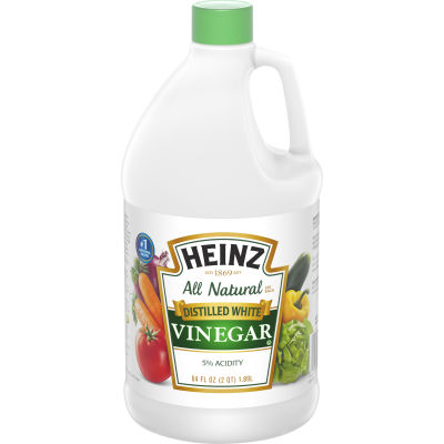 Heinz All Natural Distilled White Vinegar 5% Acidity, 64 oz Jug