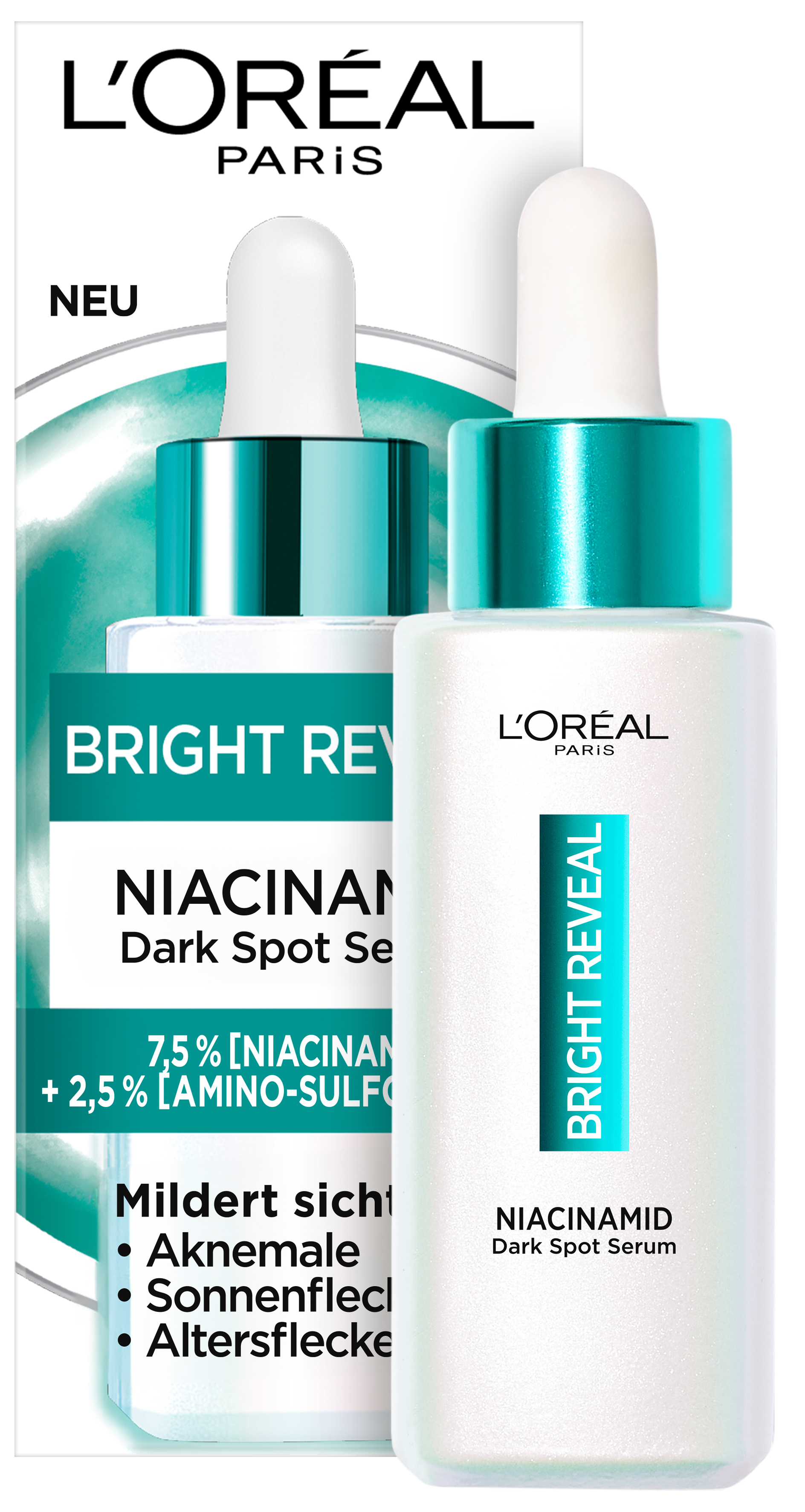 Siero anti-macchie alla niacinamide Bright Reveal,