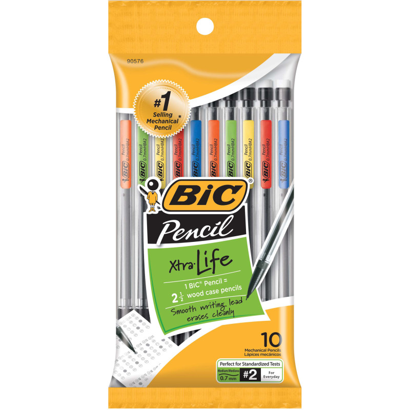 Mechanical+Pencils%2C+.7mm+w%2F+3+Leads%2C+10%2FPK%2C+Assorted