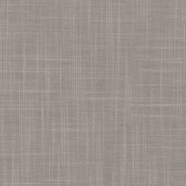 A close-up of beige linen fabric displaying a subtle crosshatched weave, threads intersecting to form a textured grid and lying flat under even, neutral lighting.