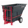Rubbermaid Commercial, BRUTE, Rotomolded Towable Tilt Truck, Heavy Duty, 1 1/2 Cubic Yard, Black