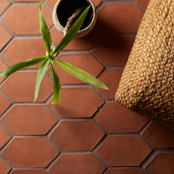 belgian reproduction | flemish red | terracotta | petite hex 