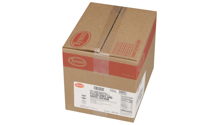 Tyson® Fully Cooked All Natural* Low Sodium Pulled Chicken, Reverse Blend 65 Dark/35 White Meat Chicken _image_5