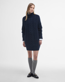 Beatrix Cable-Knit Mini Dress Classic Navy