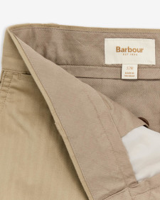 Herringbone Cotton Trousers Sand