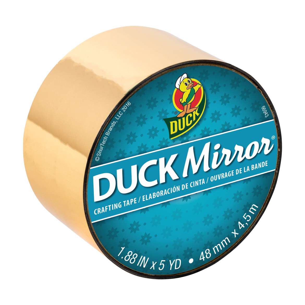 Duck Mirror® Crafting Tape - Gold, 1.88 in. x 5 yd. Image