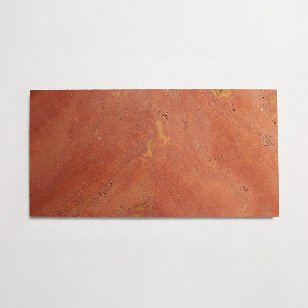 lapidary: grandioso | split field tile | red travertine | honed 