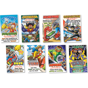 Parts of Speech Superheroes Bulletin Board Set