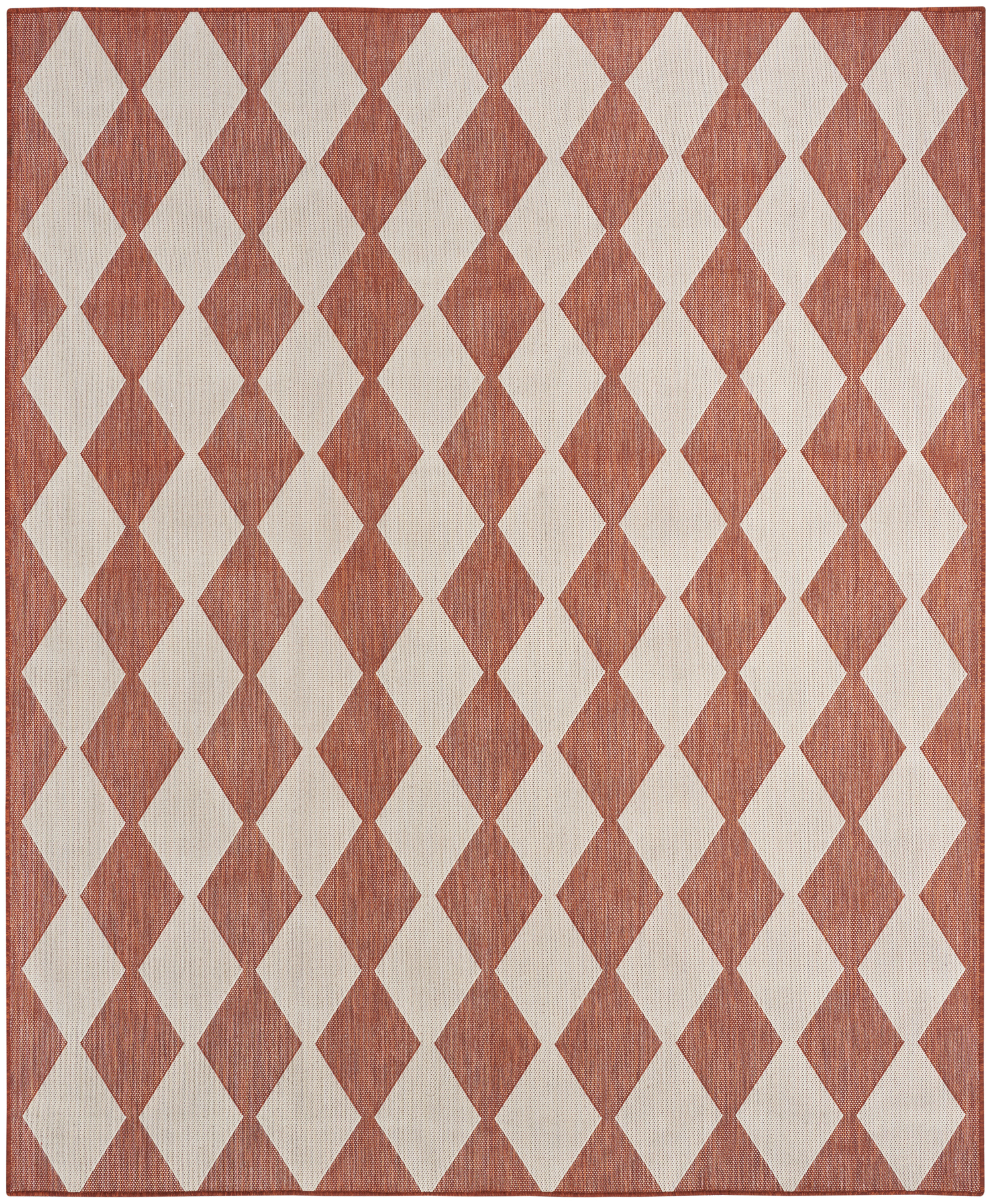 Nourison Positano 7' x 10' Terracotta Modern Rug