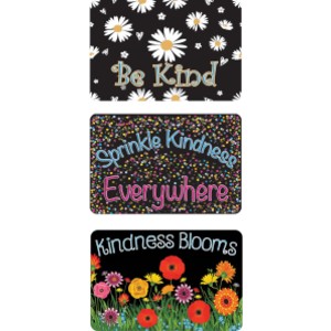 Magnetic Whiteboard Erasers, 3 Pack, Kindness Theme, 3.75 x 2.5 x 0.75 in.