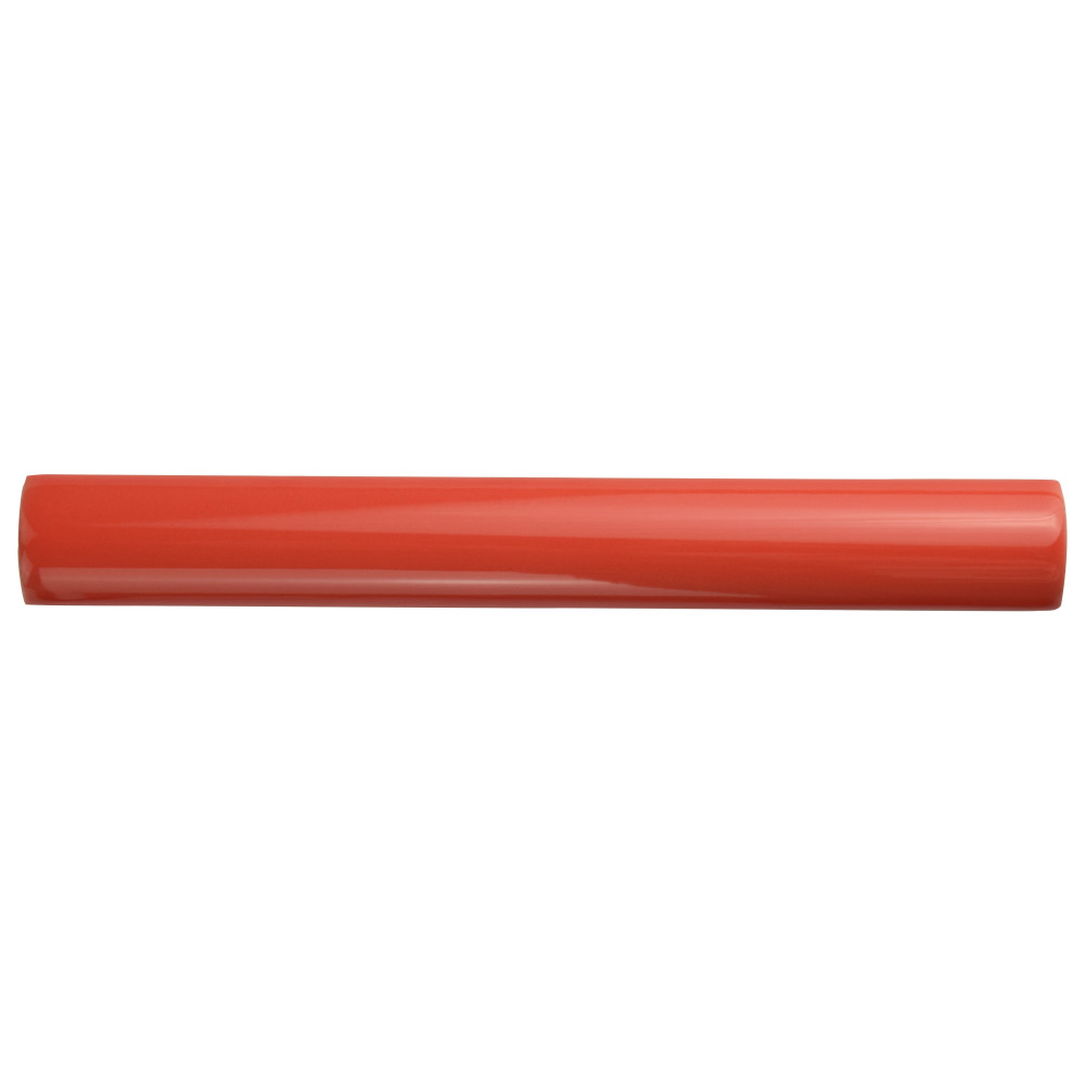 Bordon Moldura Rojo 1 in. x 7-7/8 in. Ceramic Wall Trim