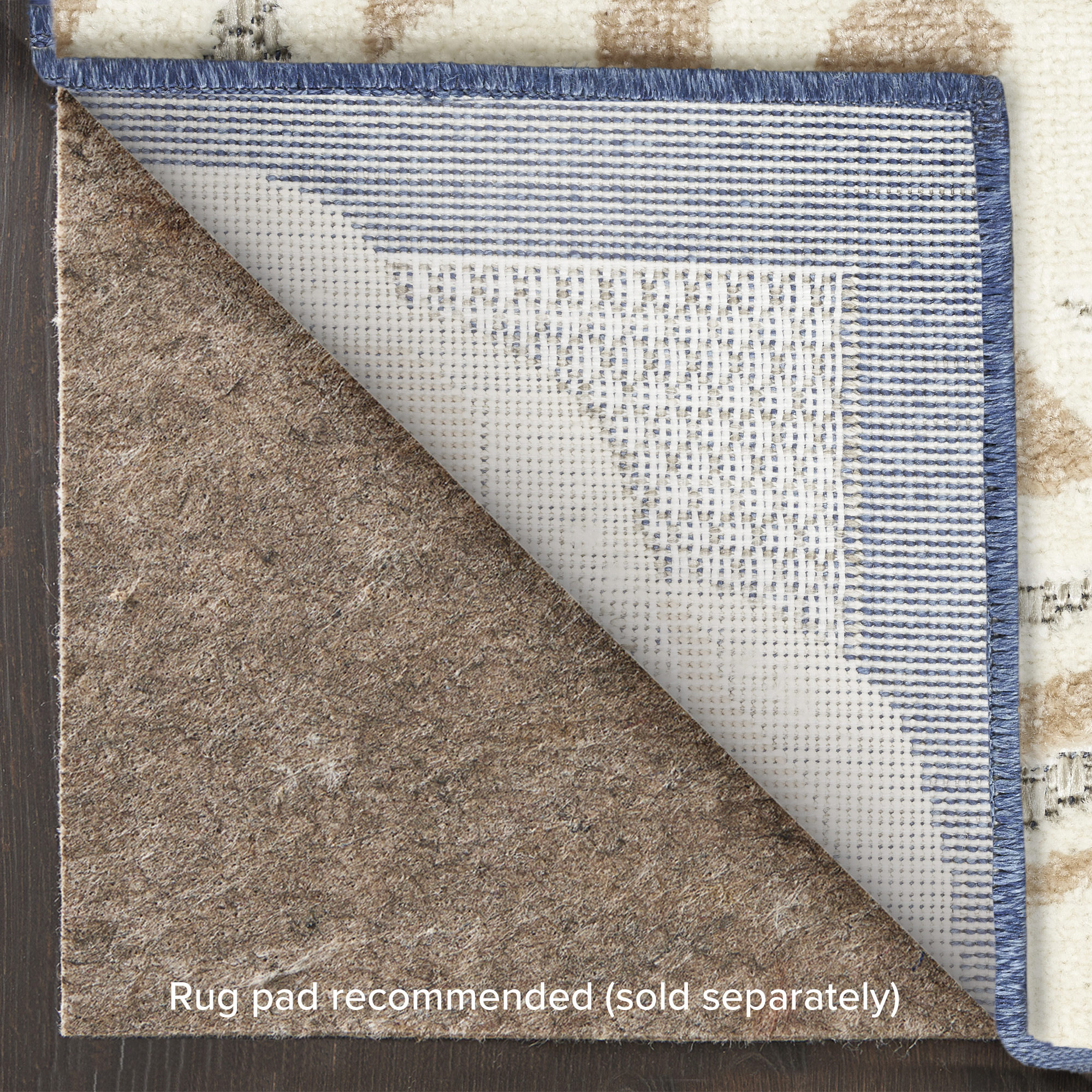 Nourison Aloha 7' x 10' Blue Grey Contemporary Rug