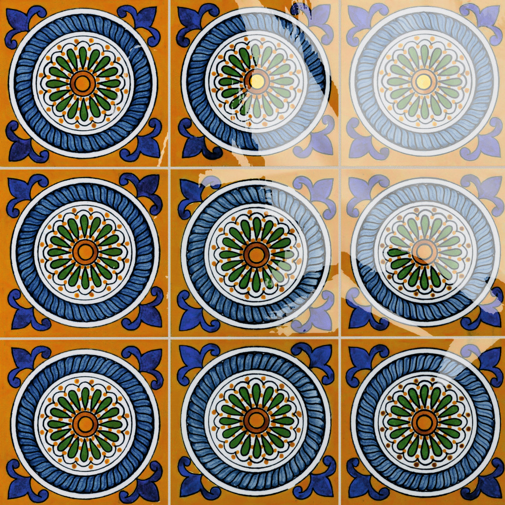 Provincial Deco Cabeca 6 in. x 6 in. Porcelain Wall Tile